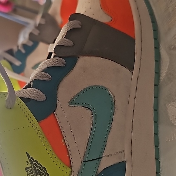 Custom Nike Air Jordan 1 mid size 7Y - Picture 14 of 14